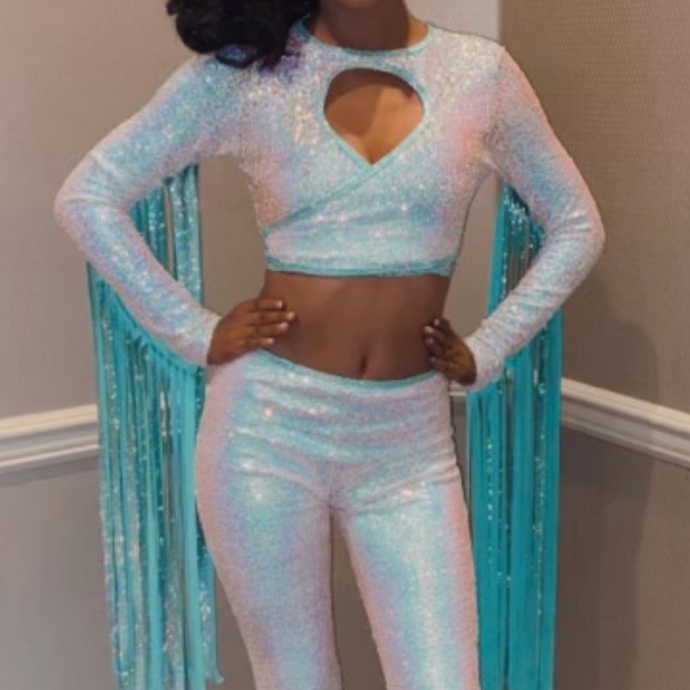 Iridescent Sequin Jumpsuit